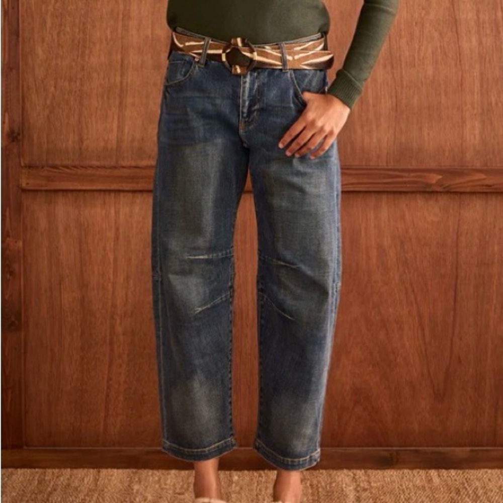 CAbi Cooper barrel leg Jeans